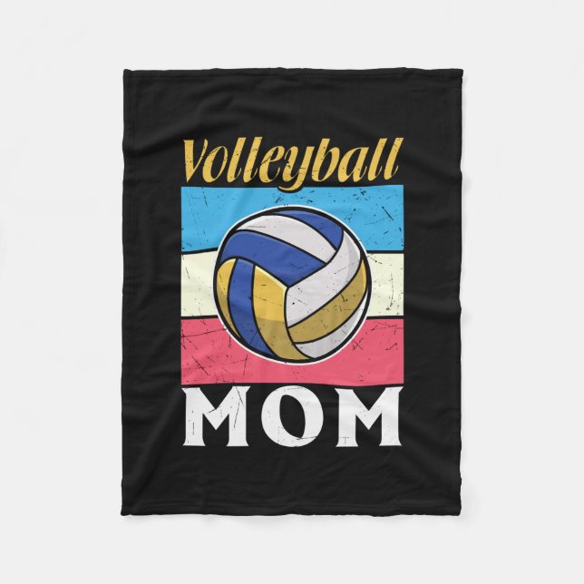 Volleyballspieler | Volleyball-Mutter Fleecedecke (Vorderseite)