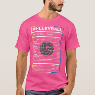 VolleyballspielerLustige Volleyball-Ernährungsfakt T-Shirt