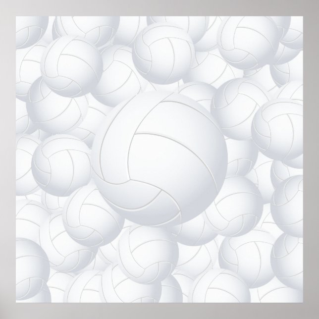 Volleyballstapel Poster (Vorne)
