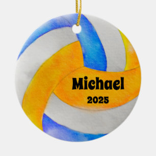 Volleyballverzierung, Ornament, Kinder Sport Keramik Ornament
