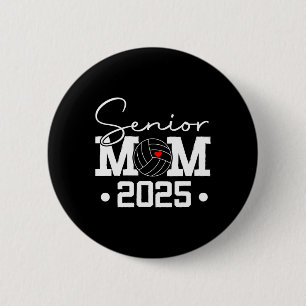 Volleybyll Abschluss Mommy Senior Mama Cl von 2025 Button