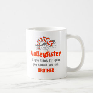 VolleyChick Familie sollten Sie Schwester/Bruder Kaffeetasse