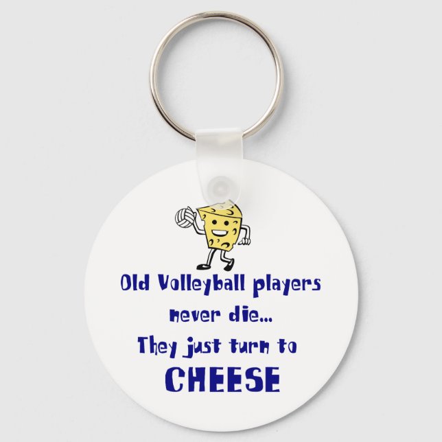 VolleyChick-Käse Schlüsselanhänger (Vorderseite)