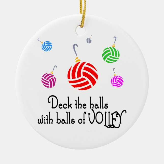 VolleyChick Plattform die Hallen Keramik Ornament (Vorne)
