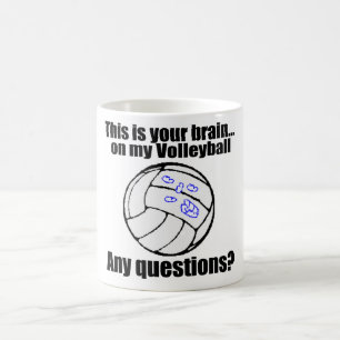 VolleyChicks Gehirn Kaffeetasse