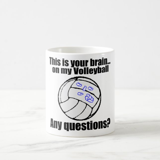 VolleyChicks Gehirn Kaffeetasse (Mittel)