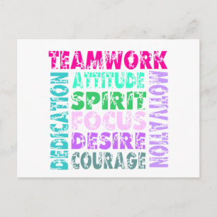 VolleyChick's Teamwork Postkarte