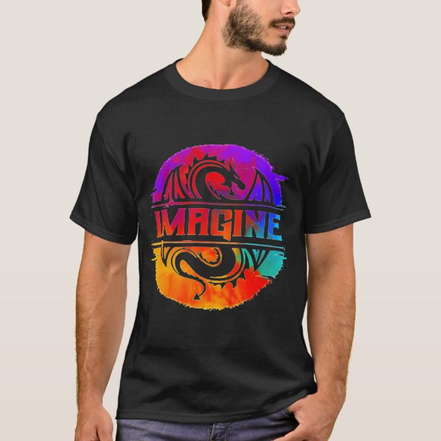 Vollfarbe Imagine-Dragons T-Shirt (Vorderseite)