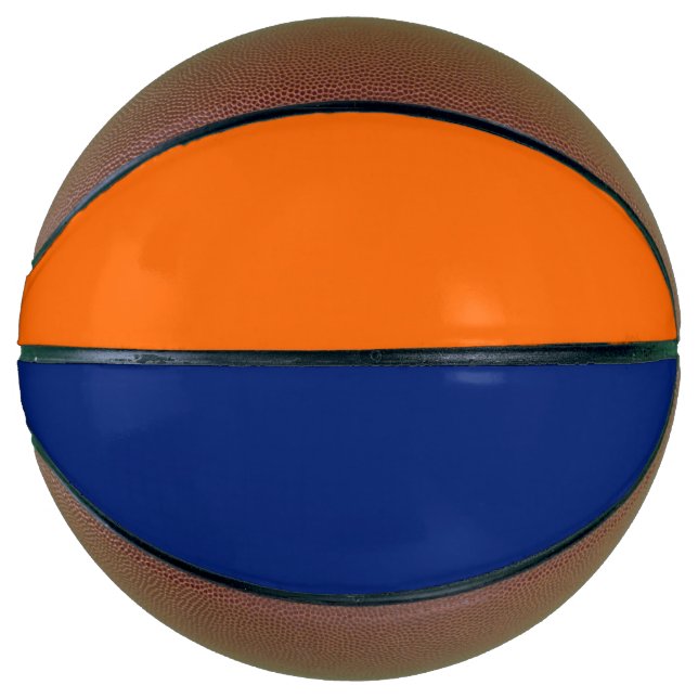 Vollfarben dunkelblau und orange basketball (Vorderseite)