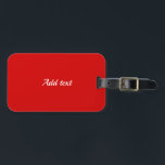 Vollfarben in Party, Vorlage Gepäckanhänger<br><div class="desc">Party Rot,  Vollfarbe,  Weißer Text hinzufügen.</div>