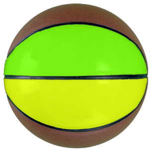 Vollfarben Neongelb und grün Basketball
