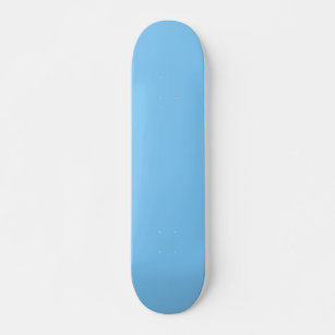 Vollfarbener Himmel Blau Skateboard