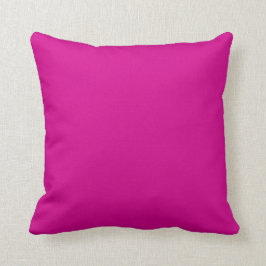 Vollfarbige hellbeere Rosa fuchsia Kissen
