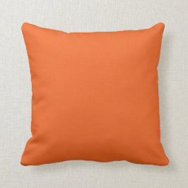 Vollfarbiger orangefarbener Pop Kissen