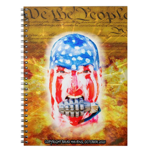 Vollfarbiges AD-Poster auf einem handlichen Notizblock (Vorderseite)