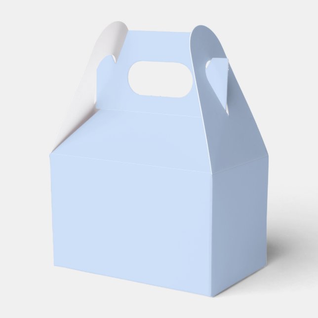 Vollfarbiges, helles Baby Blau Geschenkschachtel (Vorderseite)