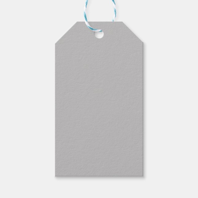 Vollfarbiges Silber Geschenkanhänger (Vorderseite)
