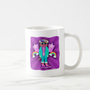 Völlig Achtziger-Jahre Sockenaffe Kaffeetasse