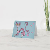 Völlig eigenartige Katzen