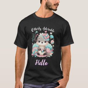Völlig entzückender süßer Kawaii-Otter  T-Shirt