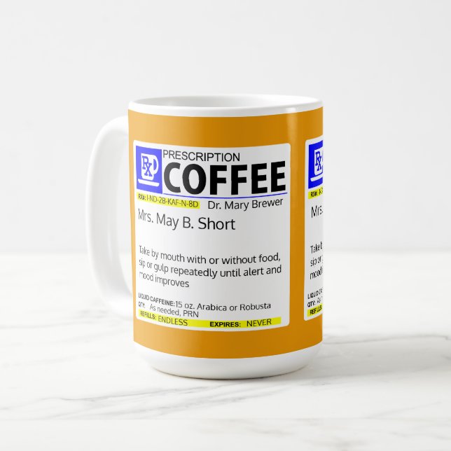 VÖLLIG KUNDENGERECHTE KAFFEE-VERORDNUNG KAFFEETASSE (Vorderseite Links)