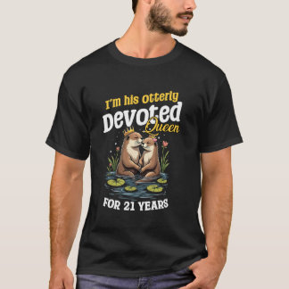 Völlig Queen King Zusammenpassende Paare 21. Hochz T-Shirt