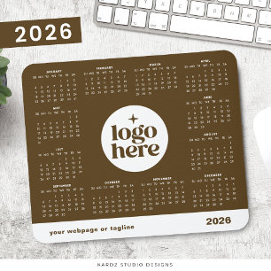 Volljährig-Kalender 2026 mit Firmenmarke Mousepad