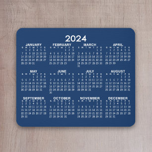 Volljähriger Ansichtskalender 2024 - horizontal -  Mousepad