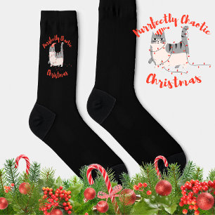 Vollkommen chaotisches Weihnachten Lustiges Feiert Socken