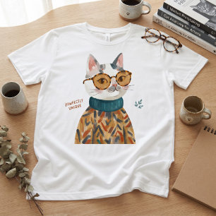 Vollkommen einzigartige Katze mit Brille T-Shirt