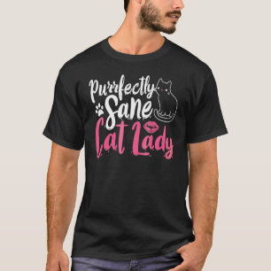 Vollkommen vernünftige Katzenlady Katzenliebe T-Shirt