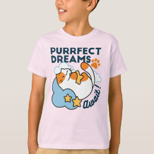 Vollkommene Träume warten – süße schlafende Katze T-Shirt