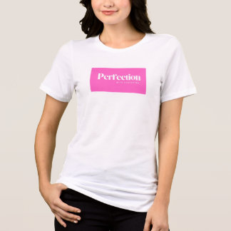Vollkommenheit mit Charakter, T-Shirt, Für sie ihn Tri-Blend Shirt