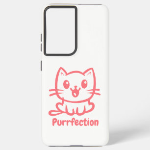 Vollkommenheit, sehr süße Anime-Katze Samsung Galaxy Hülle