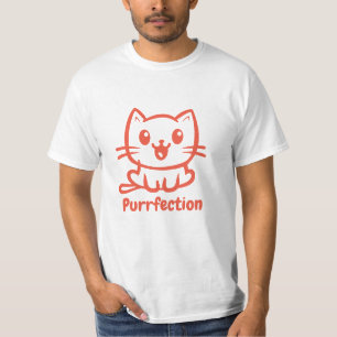 Vollkommenheit, sehr süße Anime-Katze T-Shirt