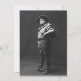 Vollkörperporträt von Enrico Caruso Einladung
