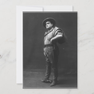 Vollkörperporträt von Enrico Caruso Einladung