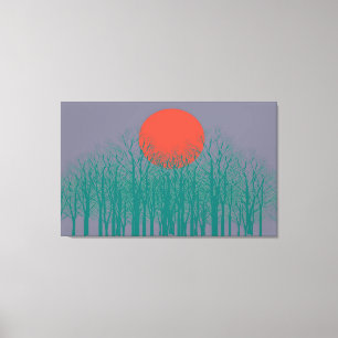 Vollmond #4 leinwanddruck