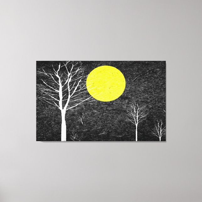 Vollmond #6 leinwanddruck (Vorderseite)