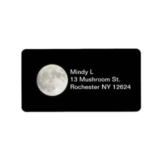 Vollmond-Adressetikett Adressaufkleber