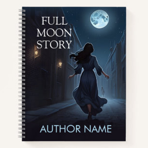Vollmond Alley Book Cover Inspiration Notebook Notizbuch