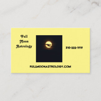 Vollmond Astrologie-Visitenkarte Visitenkarte