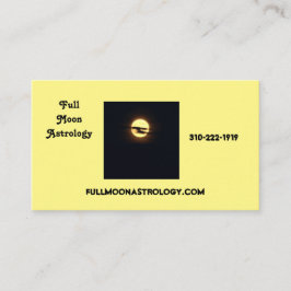 Vollmond Astrologie-Visitenkarte Visitenkarte