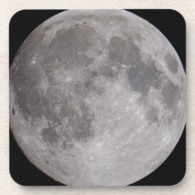 Vollmond Astronomie-Thema Getränkeuntersetzer (Vorderseite)