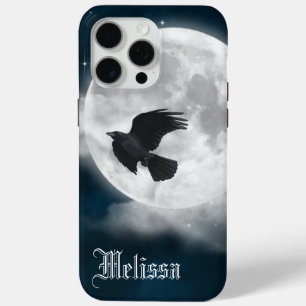 Vollmond auf Blue Suede mit Raven Case-Mate iPhone Hülle