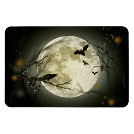 Vollmond auf Halloween Magnet
