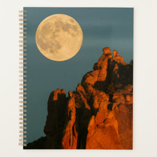 Vollmond   Basaltklippen Smith Rock State Park Planer