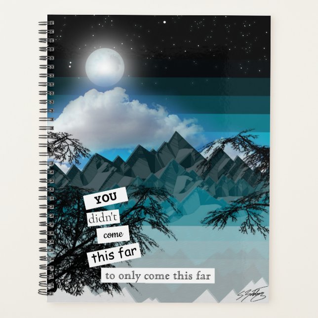 Vollmond Blue Mountain Day Planner Planer (Vorderseite)