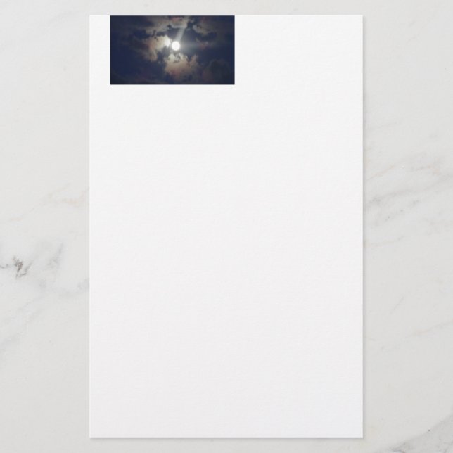 Vollmond Briefpapier (Vorderseite)