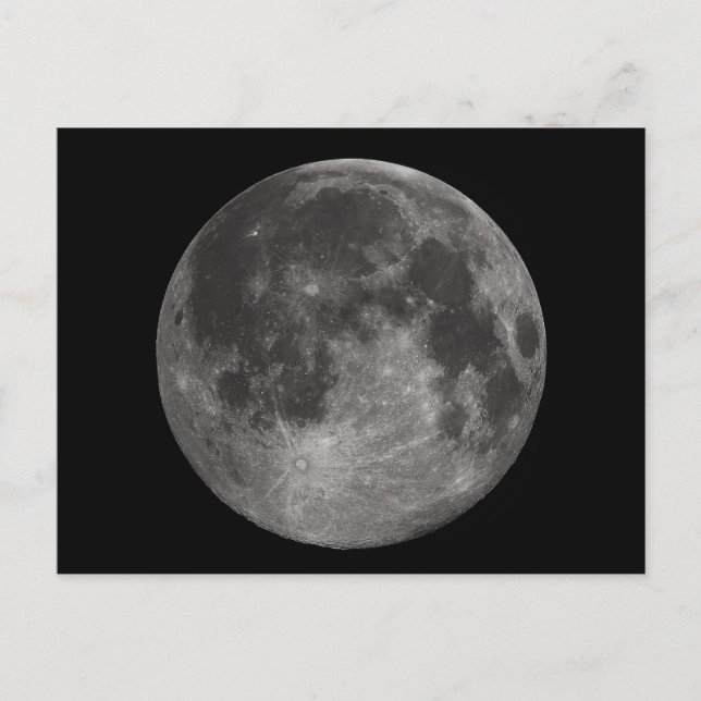 Vollmond der Erde Postkarte (Vorderseite)